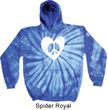 Hippie Heart Peace Tie Dye Hoodie