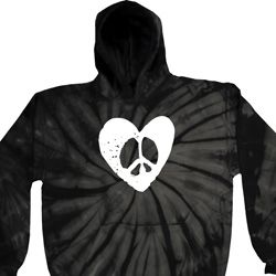 Hippie Heart Peace Tie Dye Hoodie Hippie Heart Peace Tie Dye Hoodie