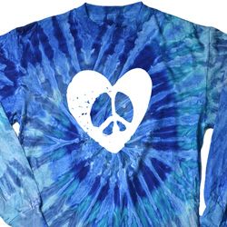Hippie Heart Peace Tie Dye Long Sleeve Shirt Hippie Heart Peace Tie Dye Long Sleeve Shirt