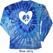 Hippie Heart Peace Tie Dye Long Sleeve Shirt