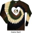 Hippie Heart Peace Tie Dye Long Sleeve Shirt