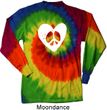 Hippie Heart Peace Tie Dye Long Sleeve Shirt