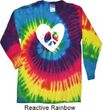 Hippie Heart Peace Tie Dye Long Sleeve Shirt