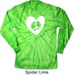 Hippie Heart Peace Tie Dye Long Sleeve Shirt