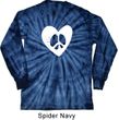 Hippie Heart Peace Tie Dye Long Sleeve Shirt