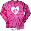 Hippie Heart Peace Tie Dye Long Sleeve Shirt