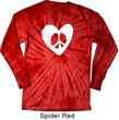 Hippie Heart Peace Tie Dye Long Sleeve Shirt