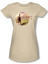 Hobbit Juniors Shirt Movie Unexpected Journey Loyalty Circle Cream Tee