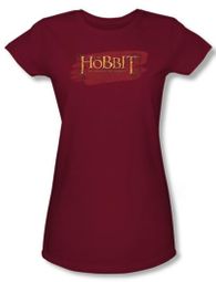 Hobbit Juniors Shirt Unexpected Journey Loyalty Red Logo Cardinal Tee