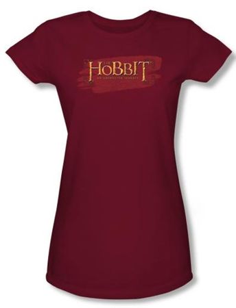 Hobbit Juniors Shirt Unexpected Journey Loyalty Red Logo Cardinal Tee