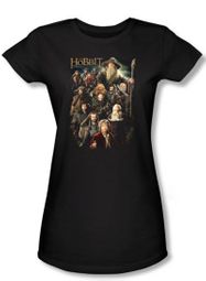 Hobbit Juniors Shirt Unexpected Journey Loyalty Somber Company Black