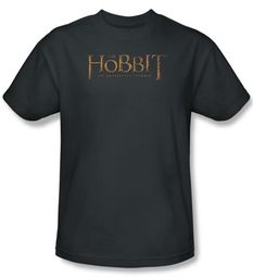Hobbit Kids Shirt Movie Unexpected Journey Loyalty Logo Charcoal Tee