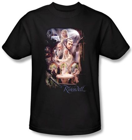 Hobbit Kids Shirt Movie Unexpected Journey Loyalty Rivendell Black Tee