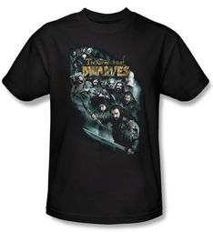 Hobbit Shirt Movie Unexpected Journey Loyalty Dwarves Black Adult Tee