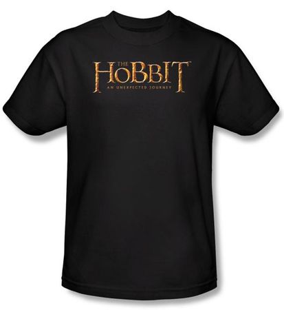 Hobbit Shirt Movie Unexpected Journey Loyalty Logo Black Adult Tee
