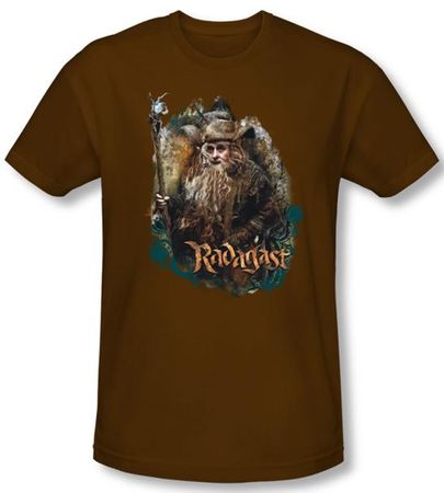 Hobbit Shirt Movie Unexpected Journey Loyalty Radagast Brown Slim Fit