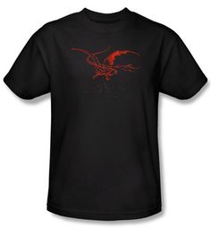 Hobbit Shirt Movie Unexpected Journey Loyalty Smaug Black Adult Tee
