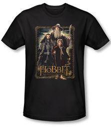 Hobbit Shirt Movie Unexpected Journey Loyalty Three Black Slim Fit Tee