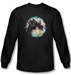 Hobbit Shirt Movie Unexpected Journey We're Fighters Black Long Sleeve