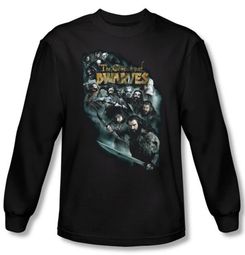 Hobbit Shirt Unexpected Journey Loyalty Dwarves Black Long Sleeve Tee