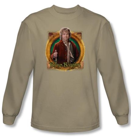 Hobbit Shirt Unexpected Journey Loyalty Mr Baggins Sand Long Sleeve