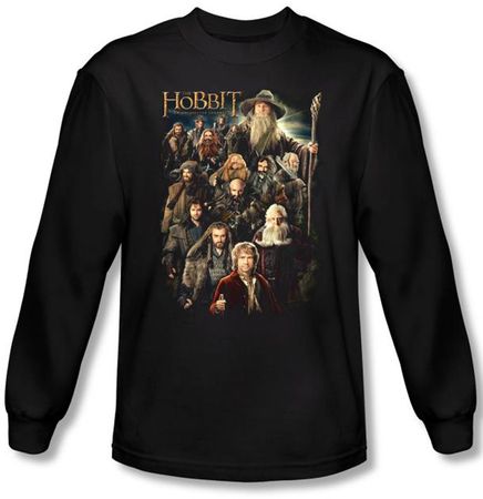 Hobbit Shirt Unexpected Journey Loyalty Somber Company Long Sleeve Tee