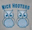 Hooters Shirt - Nice Hooters Adult Heather Grey Tee