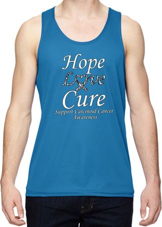 Hope Love Cure Carcinoid Cancer Dry Wicking Tank Top