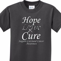 Hope Love Cure Carcinoid Cancer Kids T-shirt