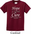 Hope Love Cure Carcinoid Cancer Kids T-shirt