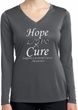 Hope Love Cure Carcinoid Cancer Ladies Dry Wicking Long Sleeve