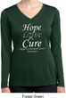 Hope Love Cure Carcinoid Cancer Ladies Dry Wicking Long Sleeve