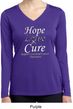 Hope Love Cure Carcinoid Cancer Ladies Dry Wicking Long Sleeve