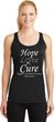 Hope Love Cure Carcinoid Cancer Ladies Dry Wicking Racerback