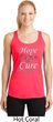 Hope Love Cure Carcinoid Cancer Ladies Dry Wicking Racerback