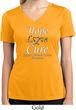 Hope Love Cure Carcinoid Cancer Ladies Dry Wicking V-neck