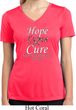 Hope Love Cure Carcinoid Cancer Ladies Dry Wicking V-neck