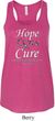 Hope Love Cure Carcinoid Cancer Ladies Flowy Racerback