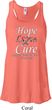 Hope Love Cure Carcinoid Cancer Ladies Flowy Racerback
