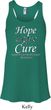 Hope Love Cure Carcinoid Cancer Ladies Flowy Racerback
