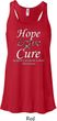 Hope Love Cure Carcinoid Cancer Ladies Flowy Racerback
