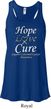 Hope Love Cure Carcinoid Cancer Ladies Flowy Racerback