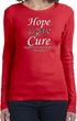 Hope Love Cure Carcinoid Cancer Ladies Long Sleeve