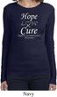 Hope Love Cure Carcinoid Cancer Ladies Long Sleeve