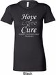 Hope Love Cure Carcinoid Cancer Ladies Longer Length Shirt