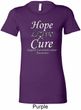 Hope Love Cure Carcinoid Cancer Ladies Longer Length Shirt