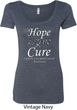 Hope Love Cure Carcinoid Cancer Ladies Scoop Neck