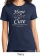 Hope Love Cure Carcinoid Cancer Ladies T-shirt