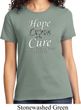 Hope Love Cure Carcinoid Cancer Ladies T-shirt