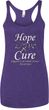 Hope Love Cure Carcinoid Cancer Ladies Tri Blend Racerback